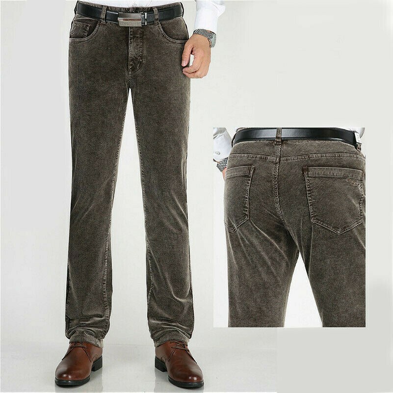 パンツ 60s 70s Corduroy Slacks ZVNAΖH Men Corduroy Bell Bottom Flares Pants Slim Fit 60s