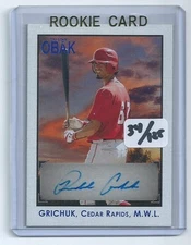 Randal Grichuk 2010 Tri-Star OBAK Ceritified AUTO Autograph Rookie Card 034/125