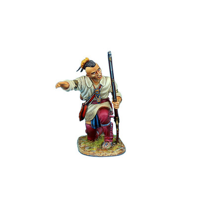 AWI083 Woodland Indian Pointing at Target by First Legion