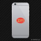 United States Marine Corps MOS 2311 Ammunition Technician Red Cell Phone Sticker
