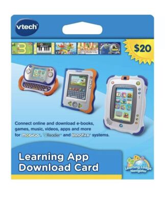 NEW V.tech $20 Learning App Download Card for MobiGo, V.Reader, InnoTab - SEALED