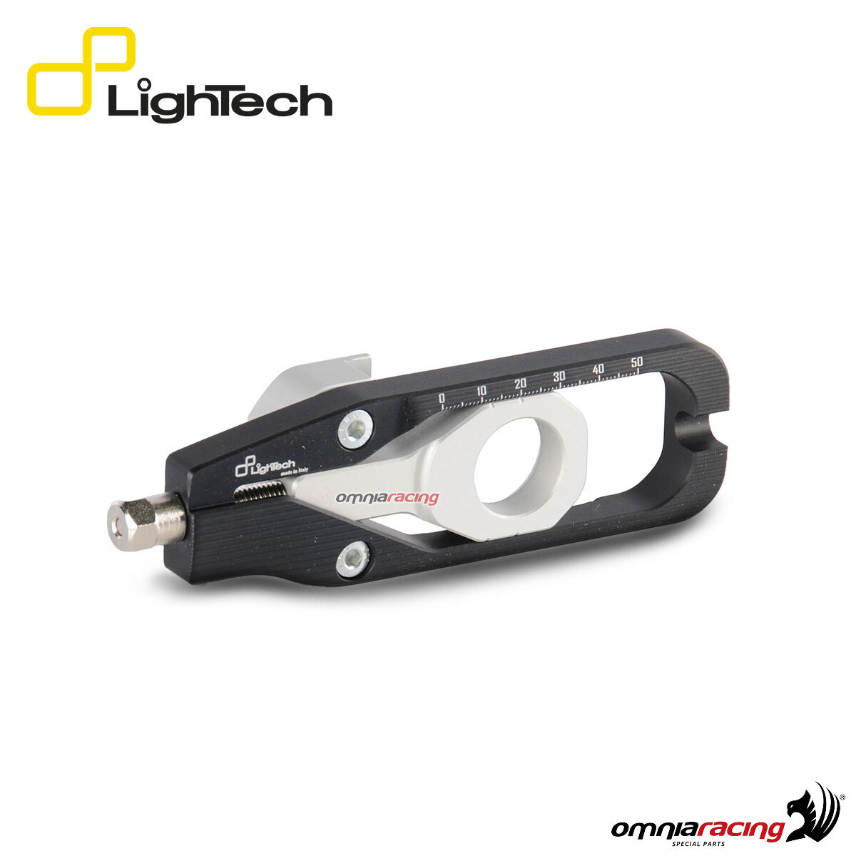 Lightech ergal chain adjuster black color for Triumph Daytona 675/R