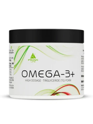 PEAK Omega-3+ - 60 Kapseln I extrem hochdosiertes EPA + DHA in Triglyceridform - Bild 1 von 3