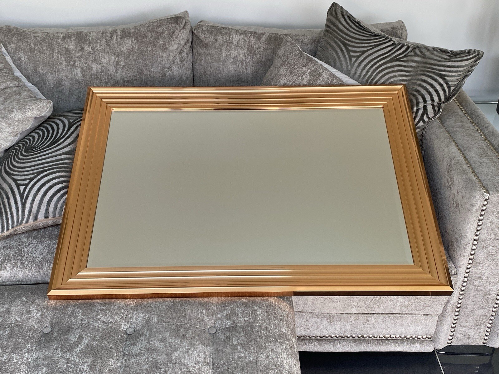 Copper Rectangular Large Mirror
