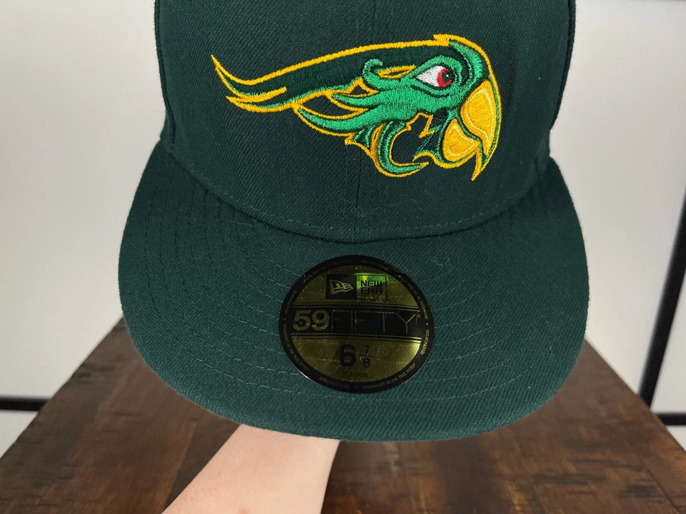 Pericos de Puebla 2016 Champions Hat Cap Fitted Youth 6 7/8 Green Poly Soto Jr. - Image 3 of 4