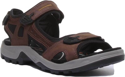 Ecco Offroad Herren Leder Matt Sandale IN Espresso Größe Eu 7 - 12