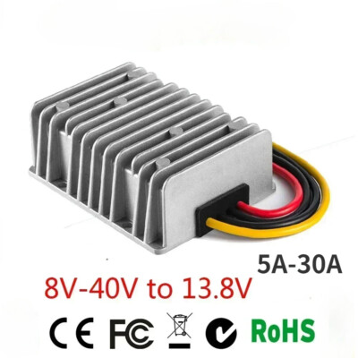 8-40V bis 13,8V 5A-30A Regler Boost Buck DC Stabilisator Auto Spannungswandler