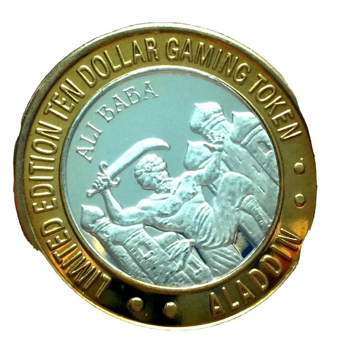 Collectable Aladdin Las Vegas $10 Gaming Token 999 Fine