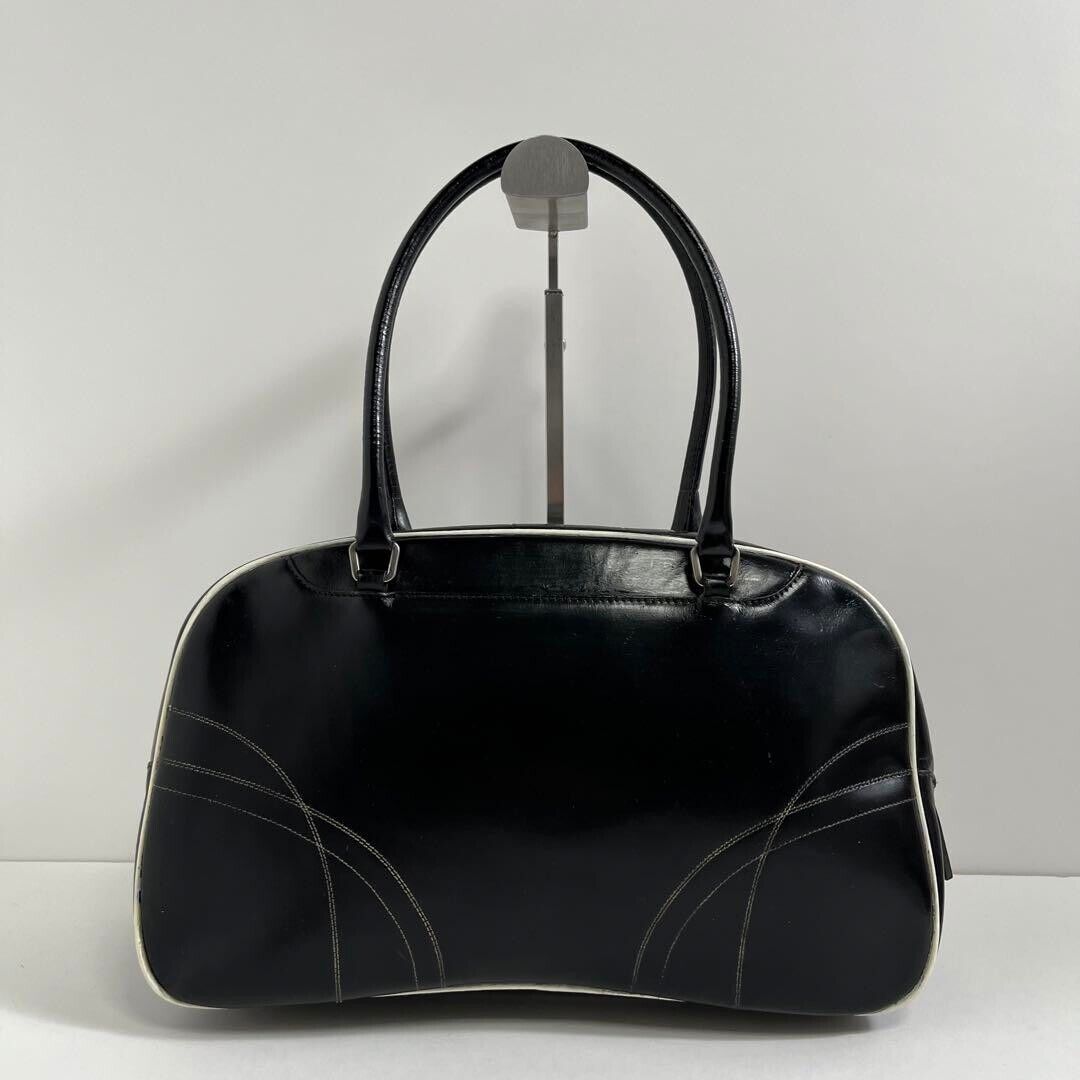 PRADA Vintage Archive Women's Boston Bowling Bag Handbag PRADA Vintage Archive Women's Boston Bowling Bag Handbag