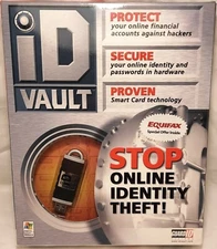 ID Vault Stop Online Identity Theft Guard ID Systems USB New 
