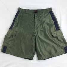 Nike Cargo Short Men's Size XL Olive Green Flat Front Mid-Rise Pockets Polyester