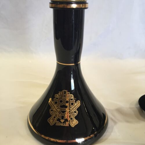 24’’Hookah With A Solid brass shaft And A handblown glass. 24K Gold Logo - Picture 2 of 3
