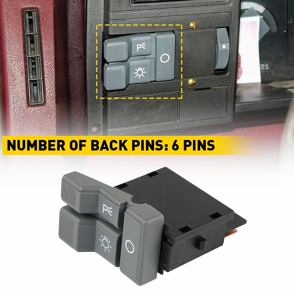 Headlight Parking Light Rocker Switch 15693548 Gray For Chevy