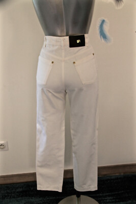 Ensemble Tailleur Sonia Rykiel Blanc En Coton - Veste Taille 36, Pantalon Taille 34 - Occasion En Excellent état