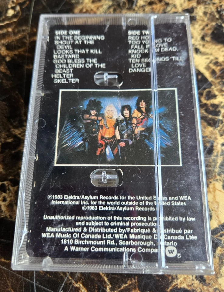 Motley Crue Shout At The Devil original 1983 canadian cassette - Image 2 of 4