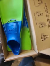 New FINIS Long Floating Fins Blue/Green Size 8-11 Jr Male/ Female XXXsmall