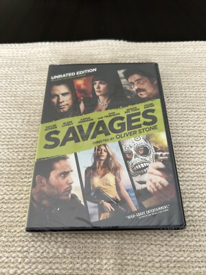Savages (DVD, 2012, Unrated Edition, Salma, Benicio, Lively) New & Sealed.