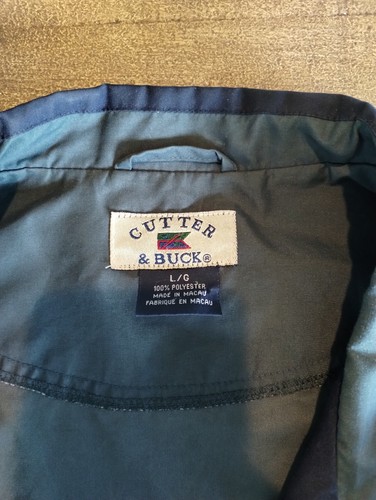 NBC Sports Press Mens Golf Full Zip Windbreaker Cutter & Buck Size Large Jacket - Picture 3 of 12