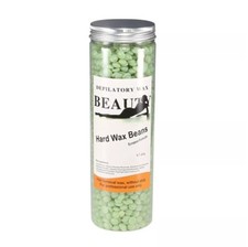 400g Hard Wax Beads Beans All Waxing Types Depilatory Hair Removal, Green Tea