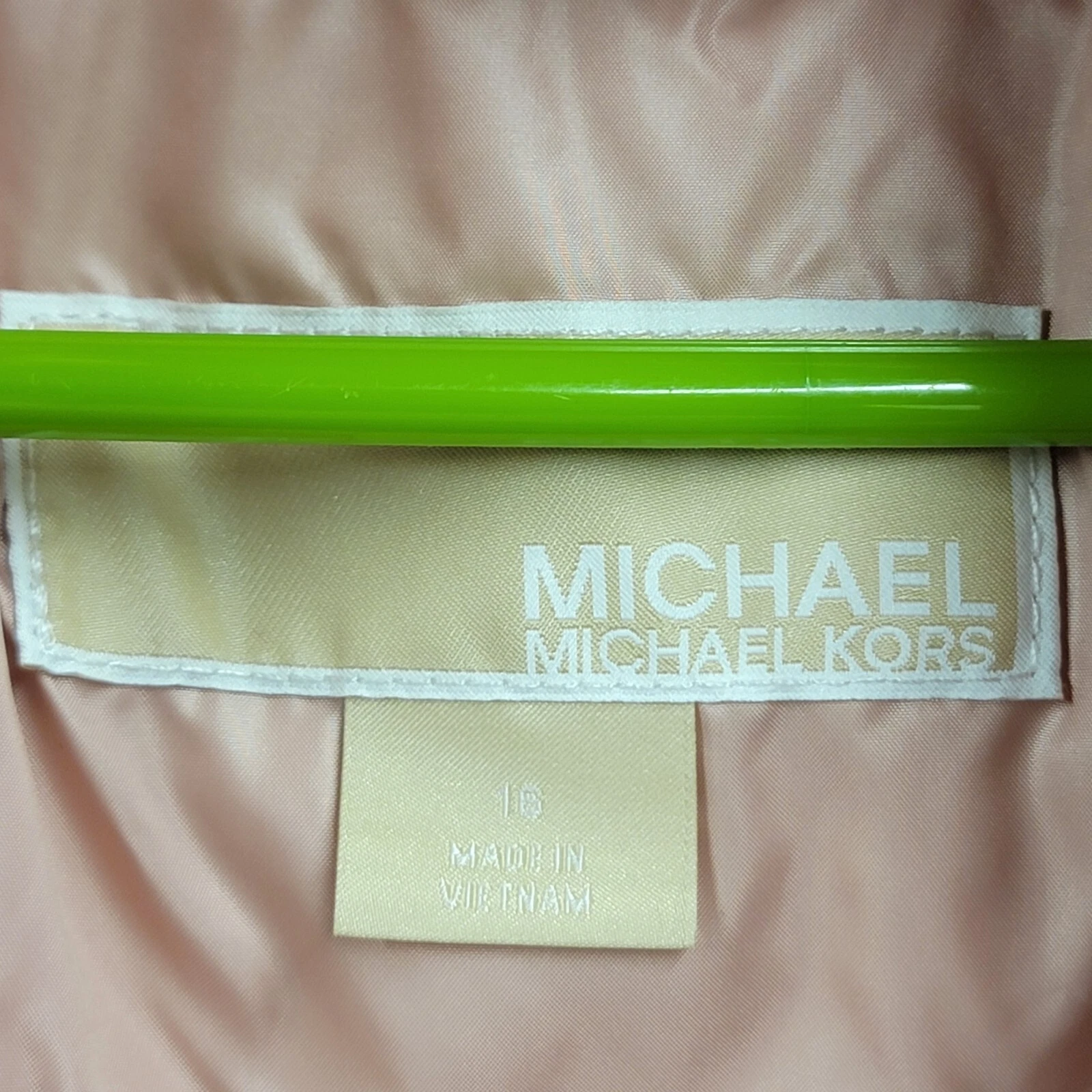 Giacca Michael Kors bambina Peach Puffer taglia 16