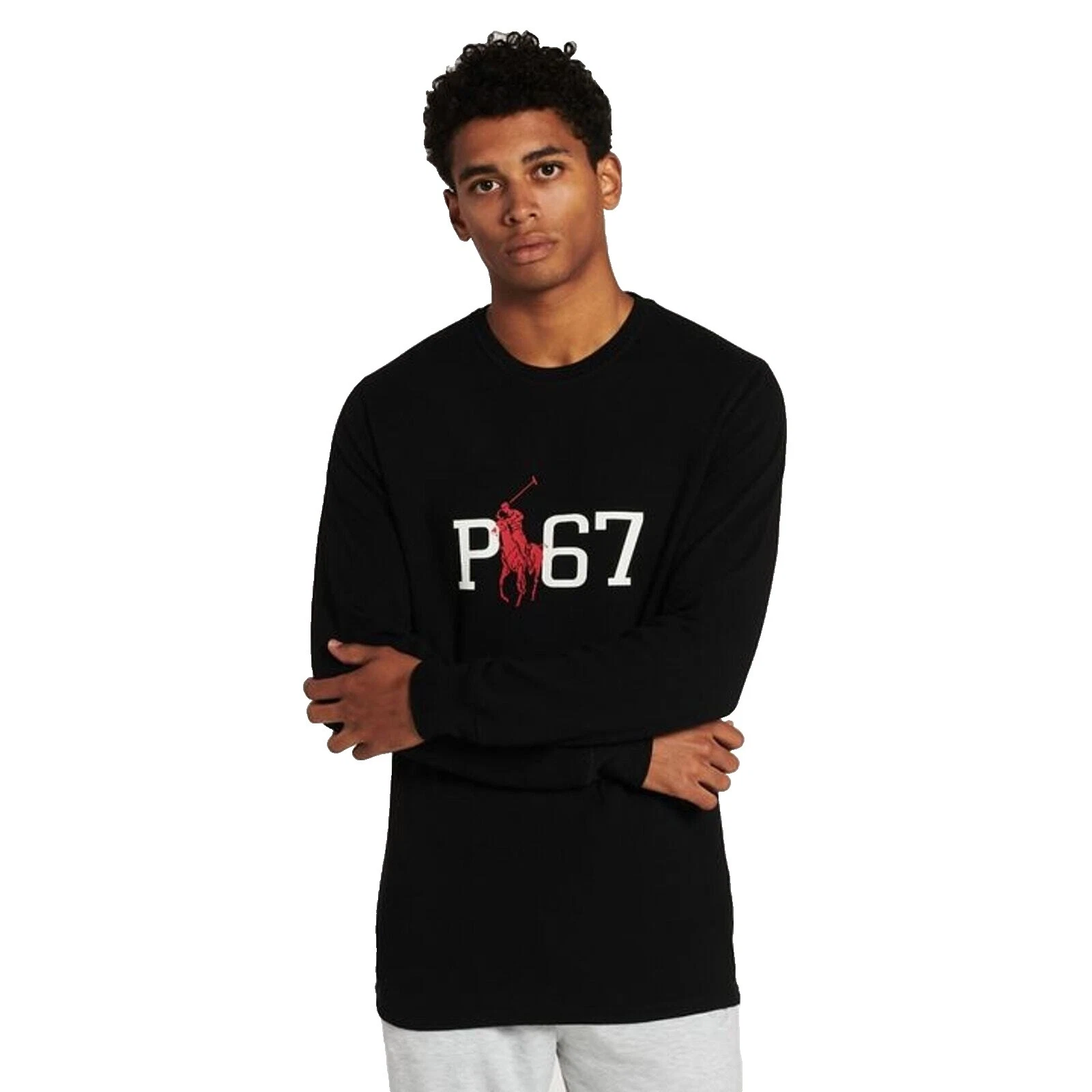 Polo Ralph Lauren Black Long Sleeve T-Shirts for Men