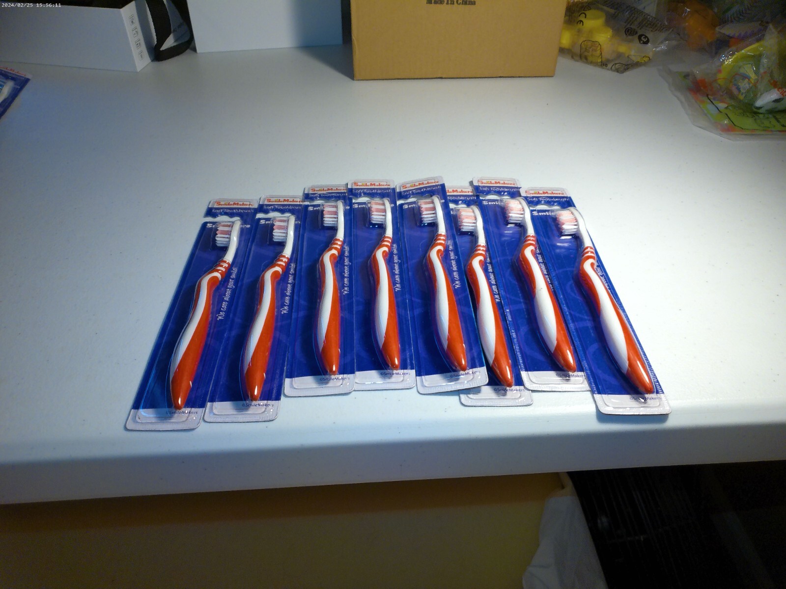 Smile Makers-  Soft Toothbrush Red 8 PK