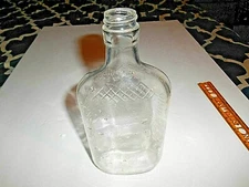 VINTAGE COLLECTIBLE WOLFSCHMIDT VODKA GLASS BOTTLE - EMPTY ONE PINT