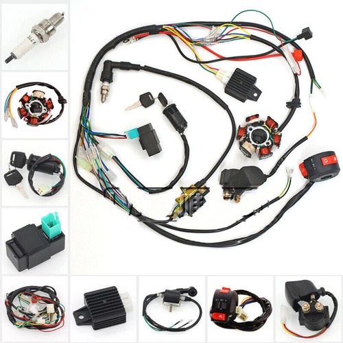 Kit Cablaggio Completo Per ATV 150-250CC | Riloer CDI Statore Bobina | Ricambio Elettrico Universale - 2