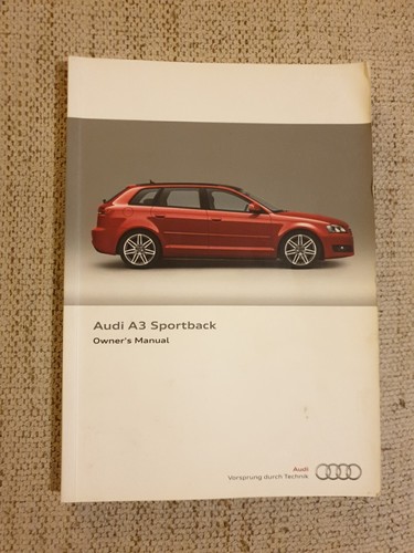 AUDI A3 SPORTBACK 2008- 2012 OWNERS HANDBOOK MANUAL AND WALLET - Picture 3 of 5