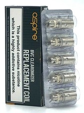 Aspire® BVC Clearomizer Replacement Coils K1 / K2 / ET-S / CE5 1.8? (5 Pack)