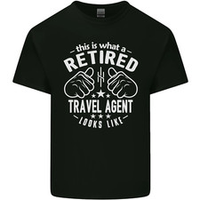 A Retired Travel Agent Looks Like Mens Cotton T-Shirt Tee Top