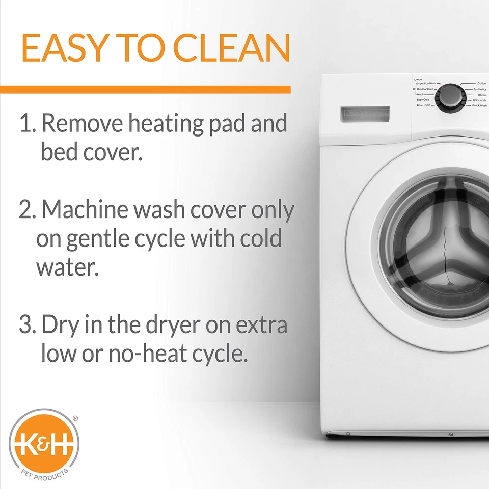 Heated Thermo-Kitty Fashion Splash Indoor Cat Bed Orthopedic Foam Base Heated... - Image 4 of 4