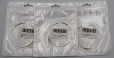 3-PACK of 26 Gauge/0.4 mm, 5ft Dead Soft 925 Sterling Silver Jewelry Making Wire