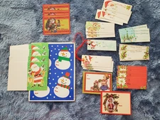 Vintage Christmas Lot 31 Paper Gift Tags & One Sticker Creative Concepts