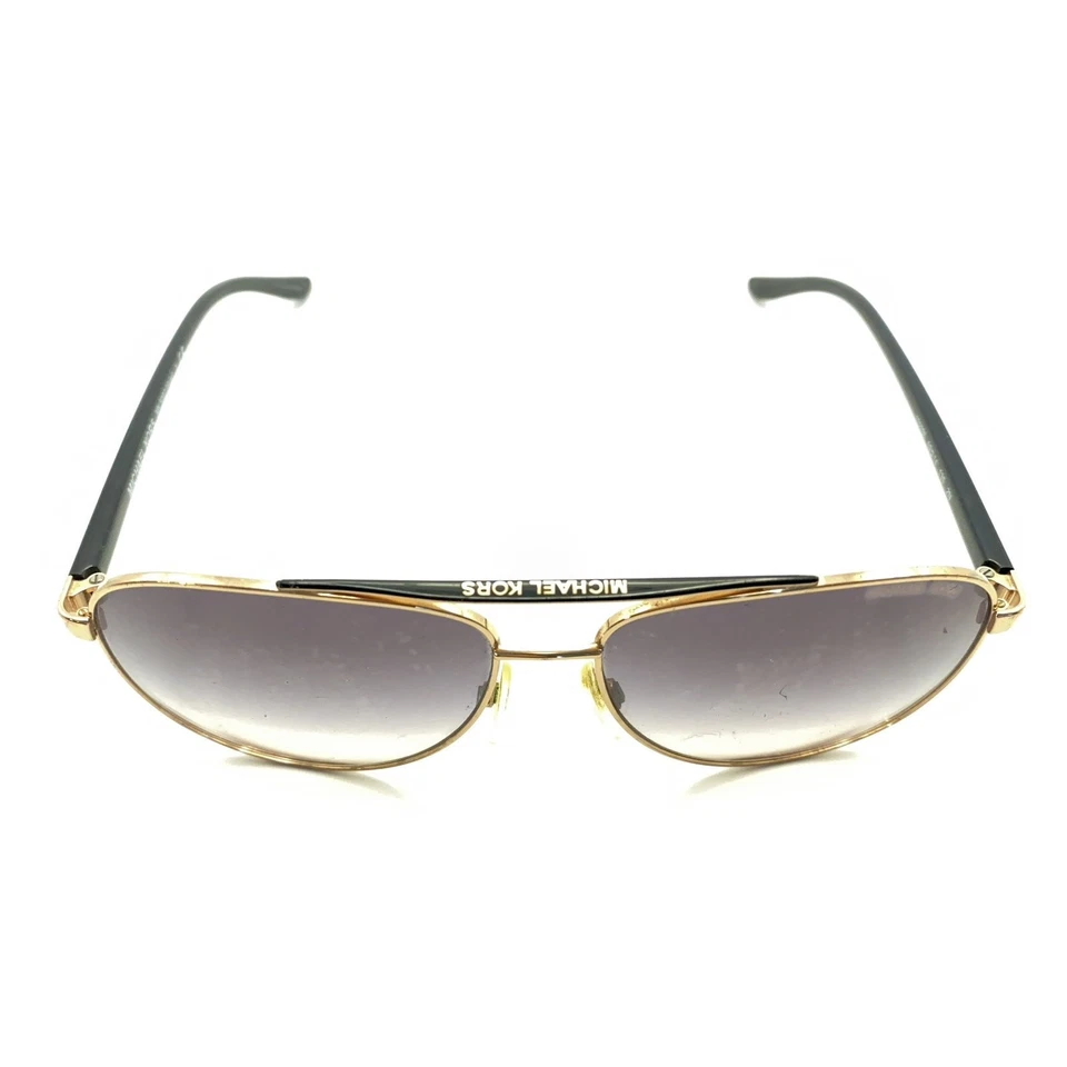 Очки солнцезащитные Michael Kors Hvar MK 5007 золотистые черные авиаторские коричневые линзы 59-14 135 - Изображение 3 из 4