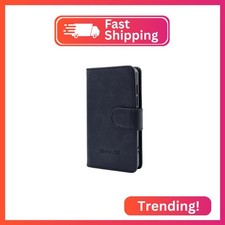 SAMVIX Leather Book Case for Q6 Music Player Blue