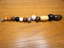 Huge Lot Wood Beads Macrame Craft Garland Variety Mix Medium Large Brown Black