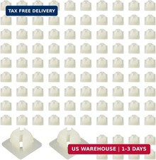 100 PCS License Plate Screw Inserts for Front and back 100