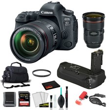 Canon 6D Mark II Camera with 24-105mm Lens Kit with EF 24-70mm Lens  More