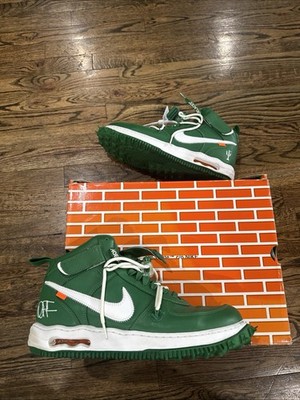 Nike x Off-White Air Force 1 Mid SP Pine Green/White DR0500-300 Sz 13(used Once)