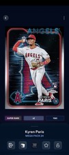 Topps Bunt 24 Mega Pack '24 Kyren Paris Lightboard Logo Super Rare DIGITAL