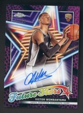 2023 Topps Chrome Future Stars Purple Basketball Victor Wembanyama RC AUTO 17/55