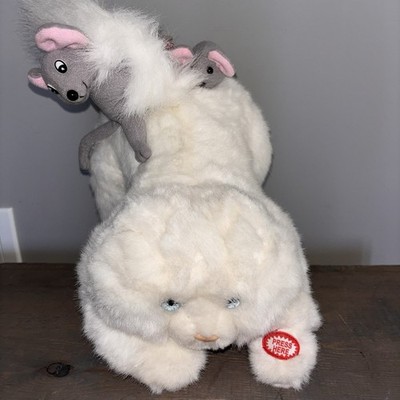 Kids of America Corp Scratchum Cat W Gegglemeese Mice Animatronic 1999 Rare Work