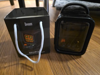 Divoom Ditoo Pro Retro Pixel Art Bluetooth Portable Speaker Alarm Clock Black