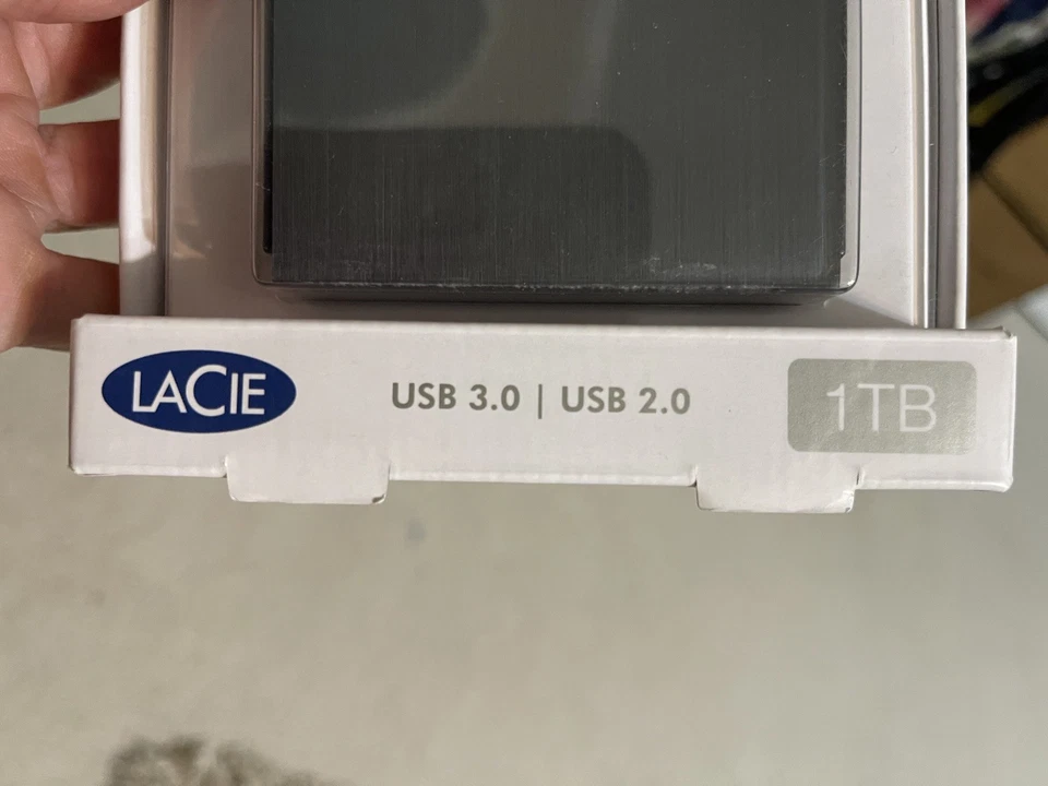 New in box. Never opened LaCie Porsche Design 1TB USB 3.0 External Hard Drive - Image 3 of 4