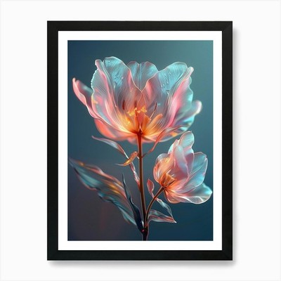 Tulpe 4 Kunstdruck gerahmt Wandbild Poster Leinwanddruck Bild