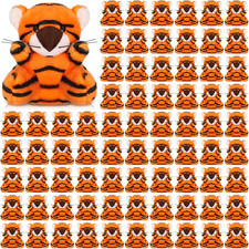 100 Pcs Mini Tiger Animal Plush Toys Small Stuffed Animals Bulk Mini Keychains S