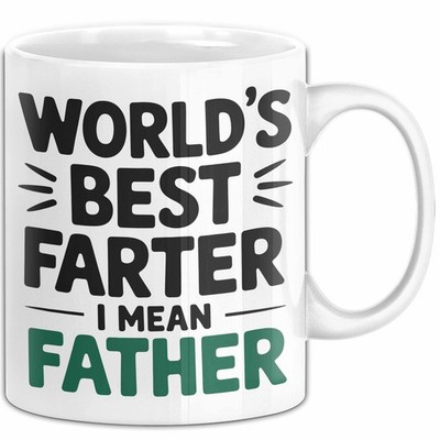 Vatertag Tasse Geschenk Worlds Best Farter I Mean Father Geschenkidee Papa