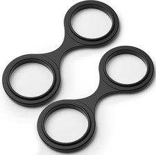 2-Pack Black Silicone Flexible Rubber Handcuf...