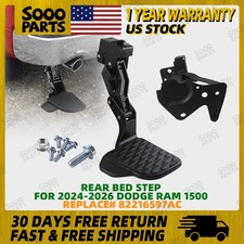 Rear Bed Step For Ram 1500 2024-2026 Retractable Tailgate Bumper Step 82216597ac